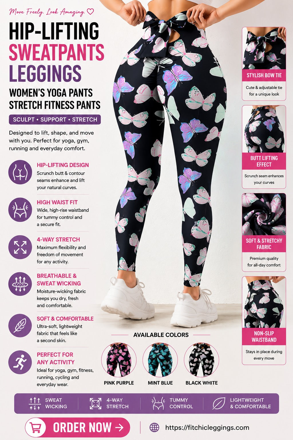 Hip-Lifting Sweatpants Leggings Women's Yoga Pants Stretch Fitness Pants